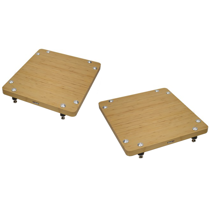 Atacama Monoplinth Eco 60/65 SE Isolation Platform Supports (Pair) - Light Bamboo