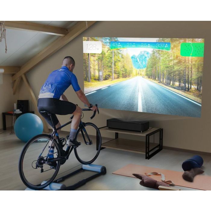 Epson EH-LS800B Ultra Short Throw 4K Projector - Home Fitness Setup