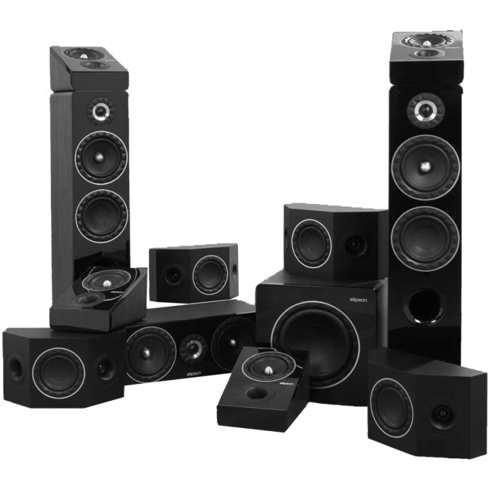Elipson Prestige Facet 7.1.4 Speaker Package - Black