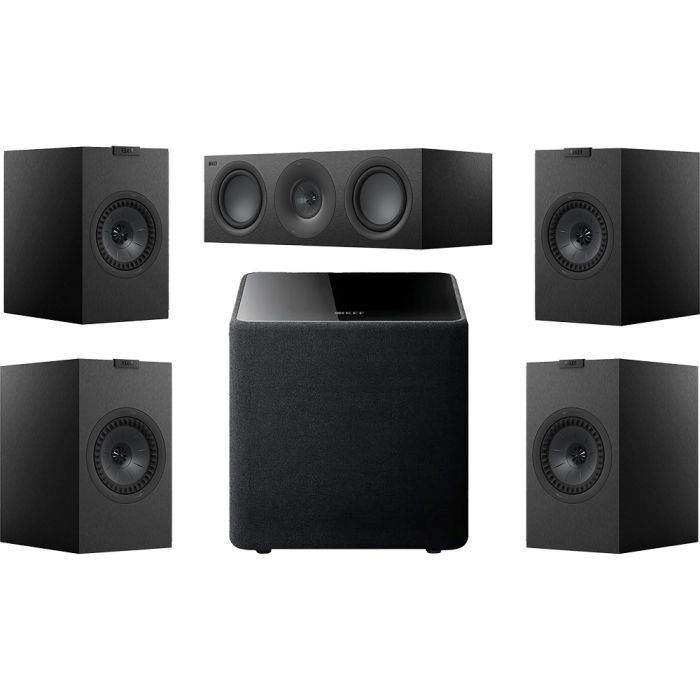 KEF Q3 Meta Home Cinema Speaker Package - Satin Black
