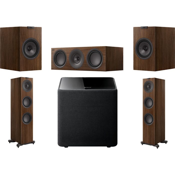 KEF Q7 Meta Home Cinema Speaker Package - Walnut