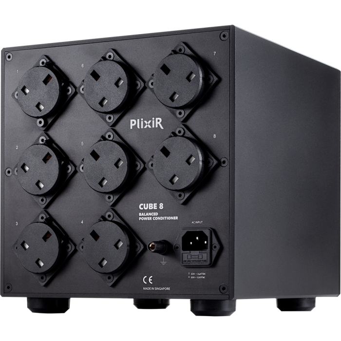 PLiXiR Cube 8 BAC Balanced Power Conditioner Rear Angled
