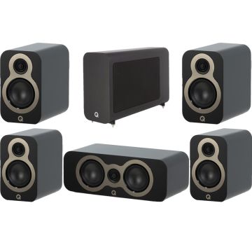 Q Acoustics 3020c 5.1 Cinema Speaker Package - Satin Black