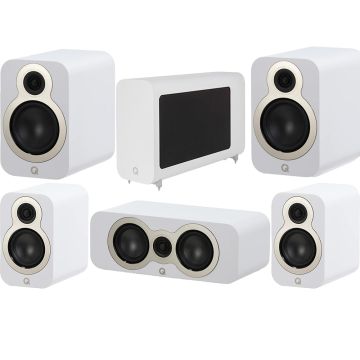 Q Acoustics 3020c 5.1 Cinema Speaker Package - Satin White