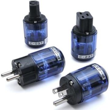 Oyaide 037 Mains Connector (Silver/Rhodium)