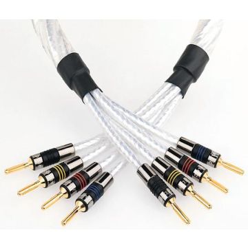 QED Genesis Silver Spiral Bi Wire Speaker Cable - 30m Reel