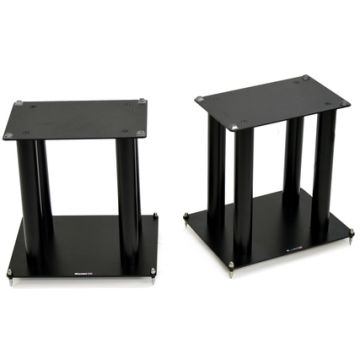 Atacama Audition AU 400 Speaker Stands Front - Satin Black
