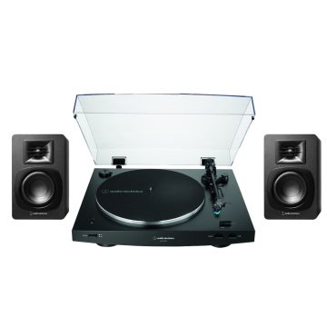 Audio Technica AT-LP3XBT and AT-SP3X Package - Black