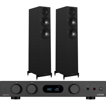 Audiolab 6000A MKII Amplifier with Wharfedale Diamond 12.3i Floorstanding Speakers