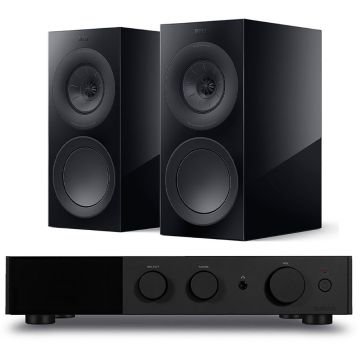 Audiolab 9000A Integrated Amplifier with KEF R3 Meta Bookshelf Speakers