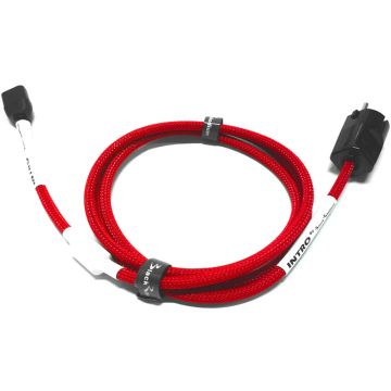 Black Rhodium Intro Mains Cable 2m Red-Schuko Mains Plug