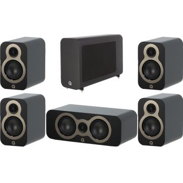 Q Acoustics 3010c 5.1 Cinema Speaker Package - Satin Black