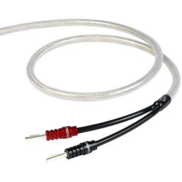  Chord Shawline Speaker Cable - 3m Length Black - Terminated Pair - Banana to Banana