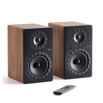 Elipson Prestige Facet II 6 BT Active Speakers (Pair) - Walnut
