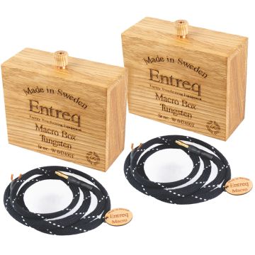 Entreq Macro Twin Kit Tungsten Ground Box x 2 inc Cables