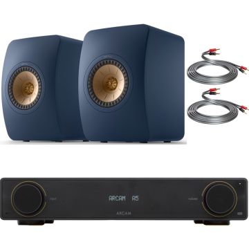 Hi-Fi System 08 – Arcam Radia A5 + KEF LS50 Meta + Cables - Royal Blue