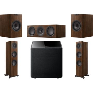KEF Q7 Meta Home Cinema Speaker Package - Walnut