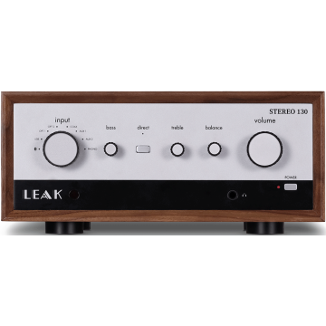 Leak Stereo 130 Integrated Amplifier-Walnut Surround Open Box