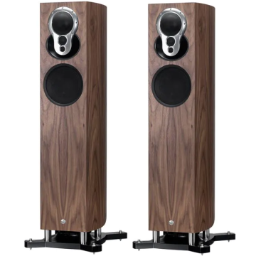 Linn Exakt Akubarik Speakers (Pair) with Katalyst - Walnut Ex Demo
