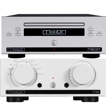 Mission 778X Amplifier and 778CDT CD Transport Bundle - Silver