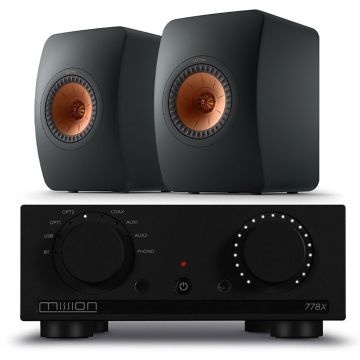 Mission 778X Integrated Amplifier with KEF LS50 Meta Loudspeakers