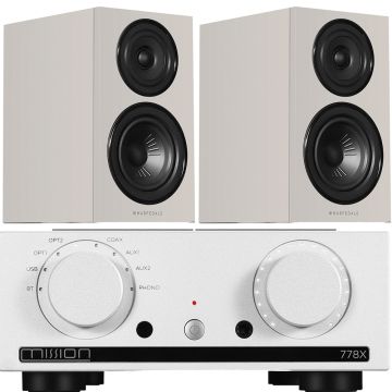Mission 778X Integrated Amplifier with Wharfedale Diamond 12.1i Bookshelf Speakers