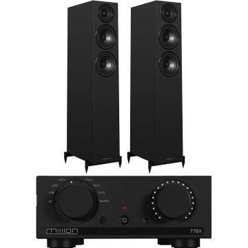 Mission 778X Integrated Amplifier with Wharfedale Diamond 12.3 Floorstanding Speakers