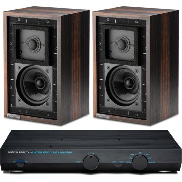 Musical Fidelity A1 Amplifier with LS3/5A Speakers Package