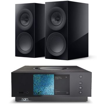 Naim Atom HDMI with KEF R3 Meta Bookshelf Speakers