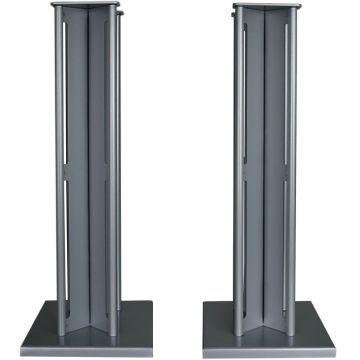 Partington Ansa 60 Speaker Stands (Pair) - Silver 