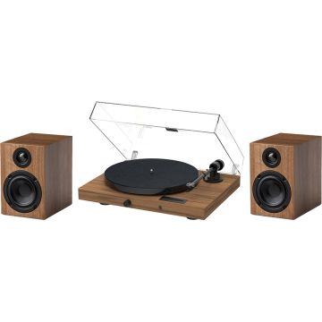 Pro-Ject Juke Box E1 Turntable Set with Speaker Box 3 E Speakers - Walnut