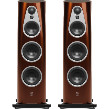 Linn 360 Passive with Aktiv Bass (PWAB) Speakers (Pair) - Single Malt (silver driver rings)