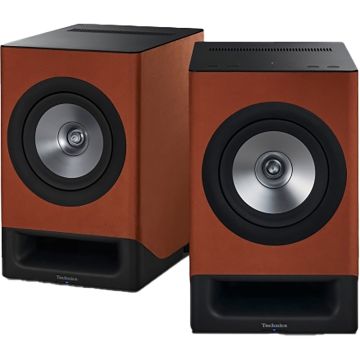 Technics SC-CX700B Active Speakers (Pair) - Terracotta Brown