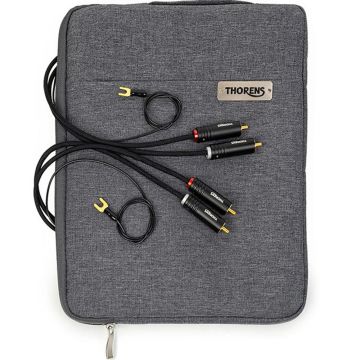 Thorens PhonoConnect PHS 150 Turntable Cable Silver - RCA to RCA