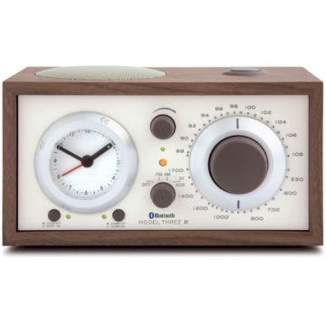 Tivoli Model Three BT AM/FM Clock Radio with Bluetooth - Walnut/Beige