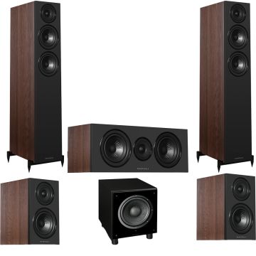 Wharfedale Diamond 12.3i HCP 5.1 Speaker Package - Walnut