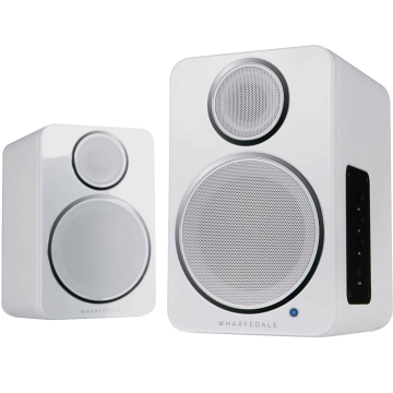 Wharfedale DS-2 Active Speakers (Pair)-White High Gloss Ex Display