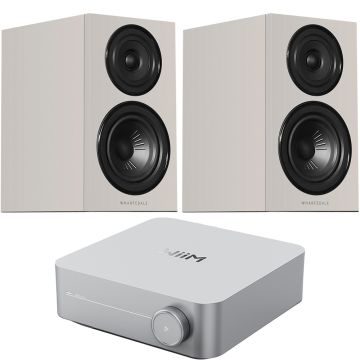 WiiM Amp and Wharfedale Diamond 12.1i PackageGrey-Silver