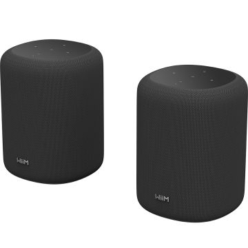 WiiM Sound Lite Wireless Speaker (Twin Pack) - Black