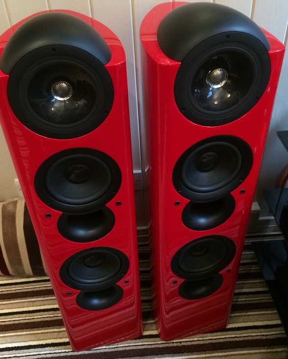 KEF Reference 203/2 Speakers in Racing Red!
