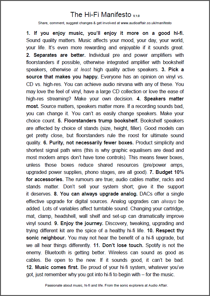 The Manifesto!