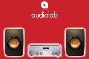 Audiolab 8200 Amplifier with Audiolab 8200 CD Player and KEF LS50 Speakers