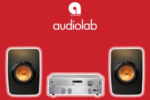 Audiolab 8200 Amplifier with Audiolab 8200T and KEF LS50 Speakers
