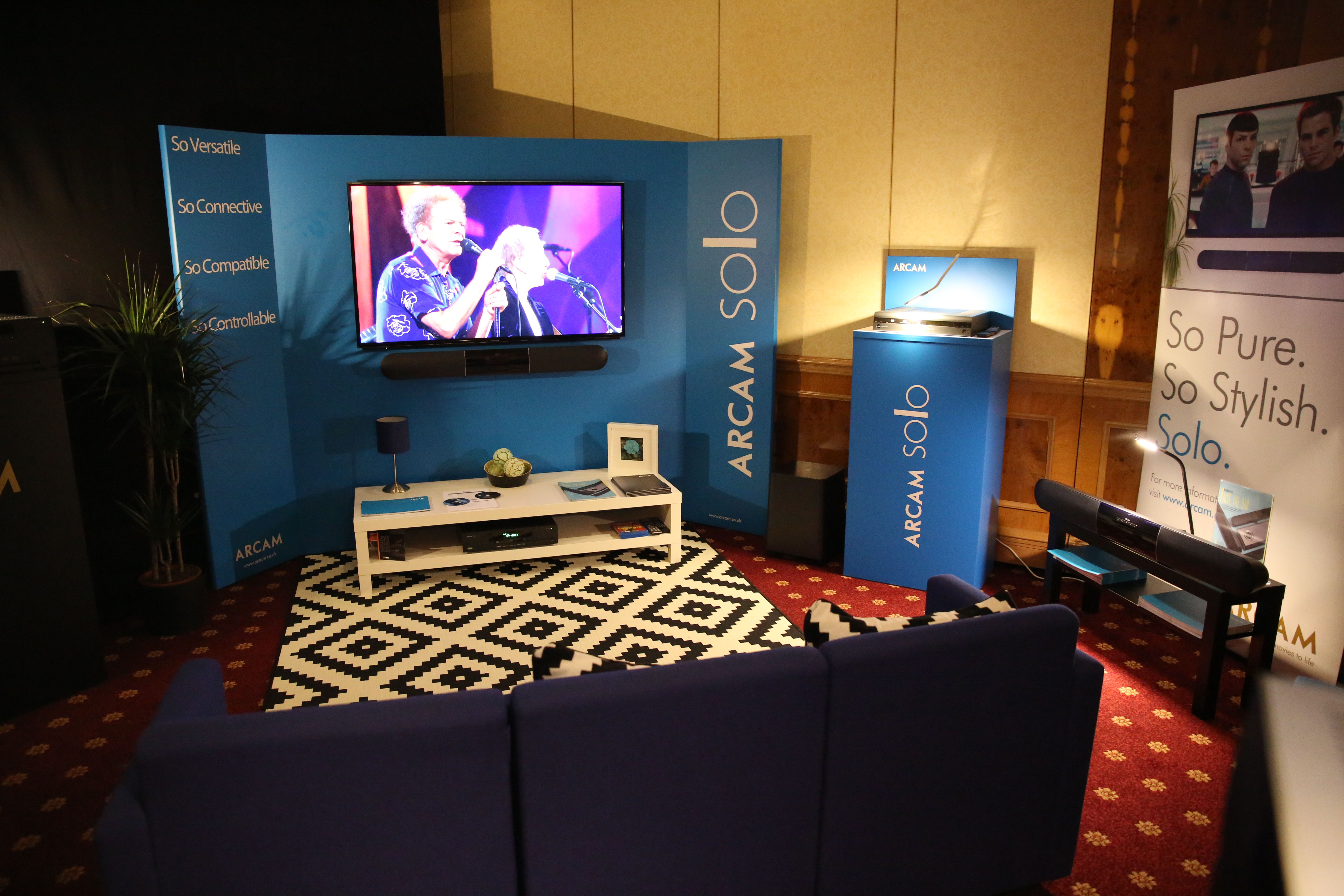 Arcam room between demos