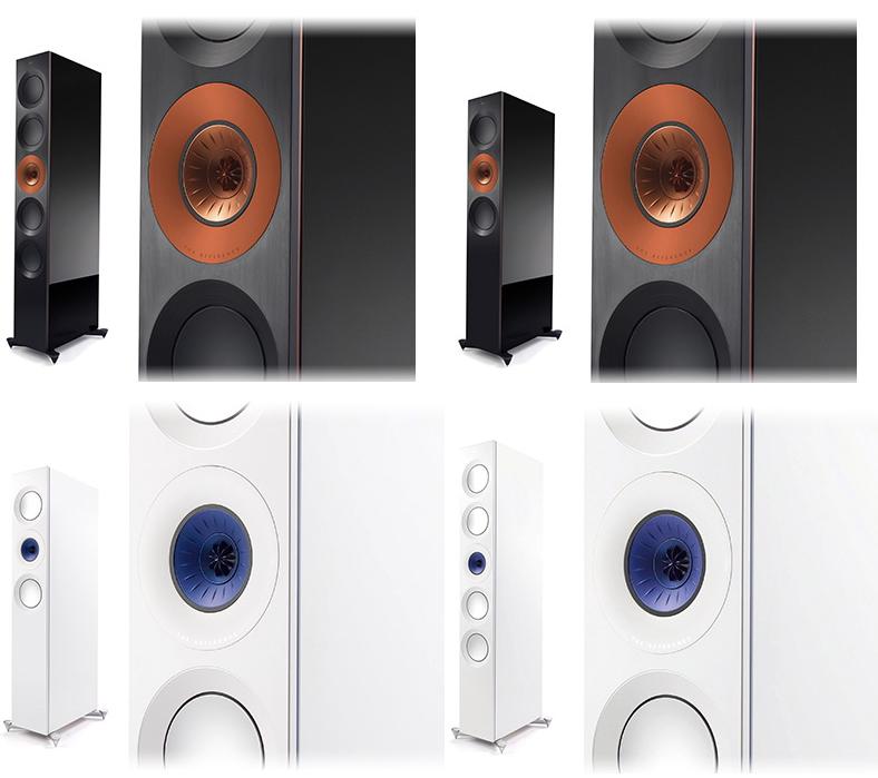Kef_reference_black_copper_aluminium and ice blue