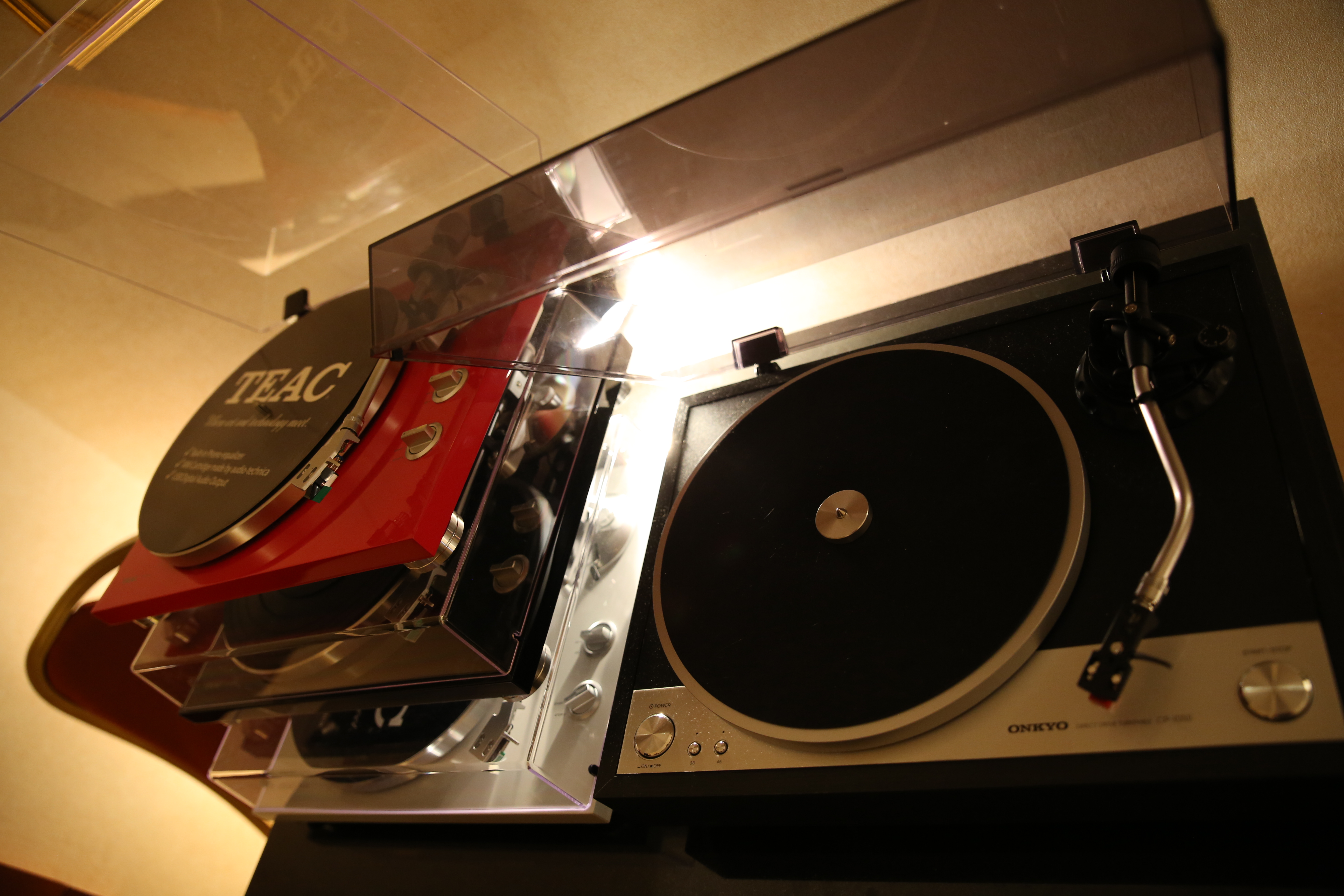 Onkyo and TEAC new turntables