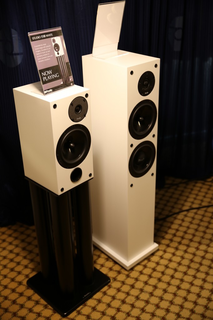 ProAc white finish speakers