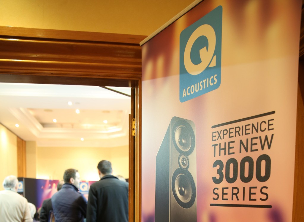 Q Acoustics room - launching new 3000 series
