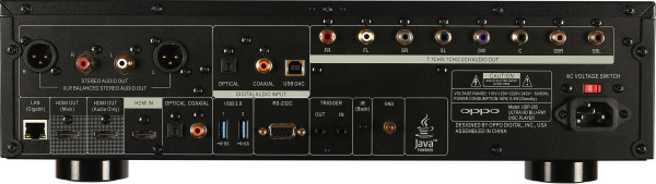 UDP-205 rear panel
