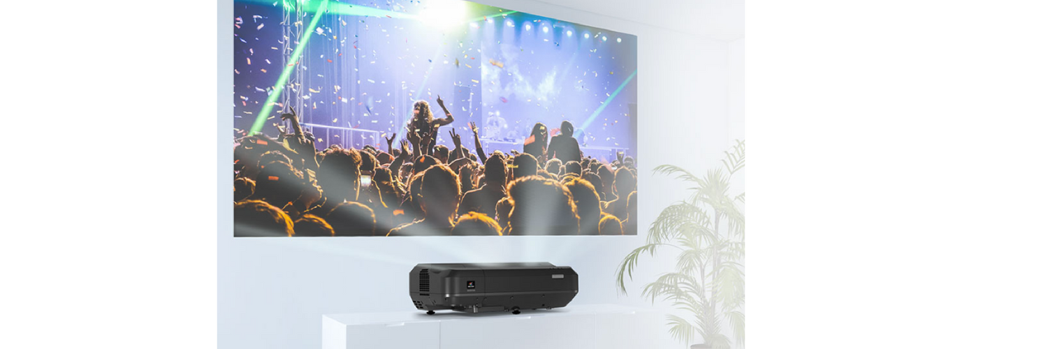 Epson EH-LS100 laser projector makes a BIG picture from an ultra short throw